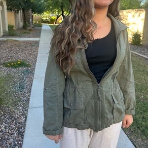 Ashley By 26 International Khaki Utility‎ Jacket